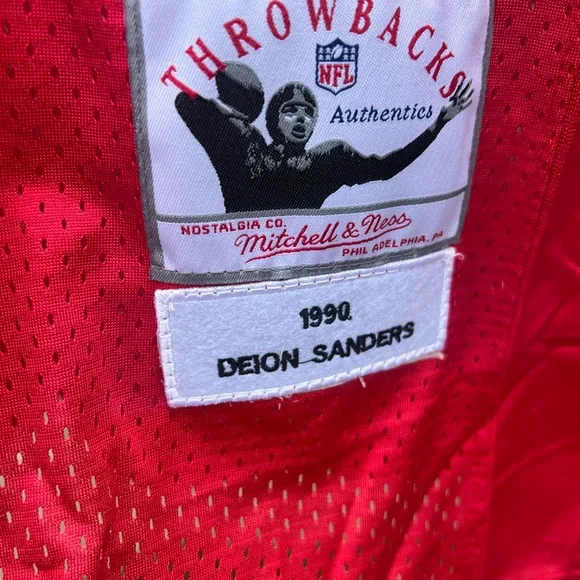Mitchell & Ness Deion sanders jersey ATL - Picture 6 of 6